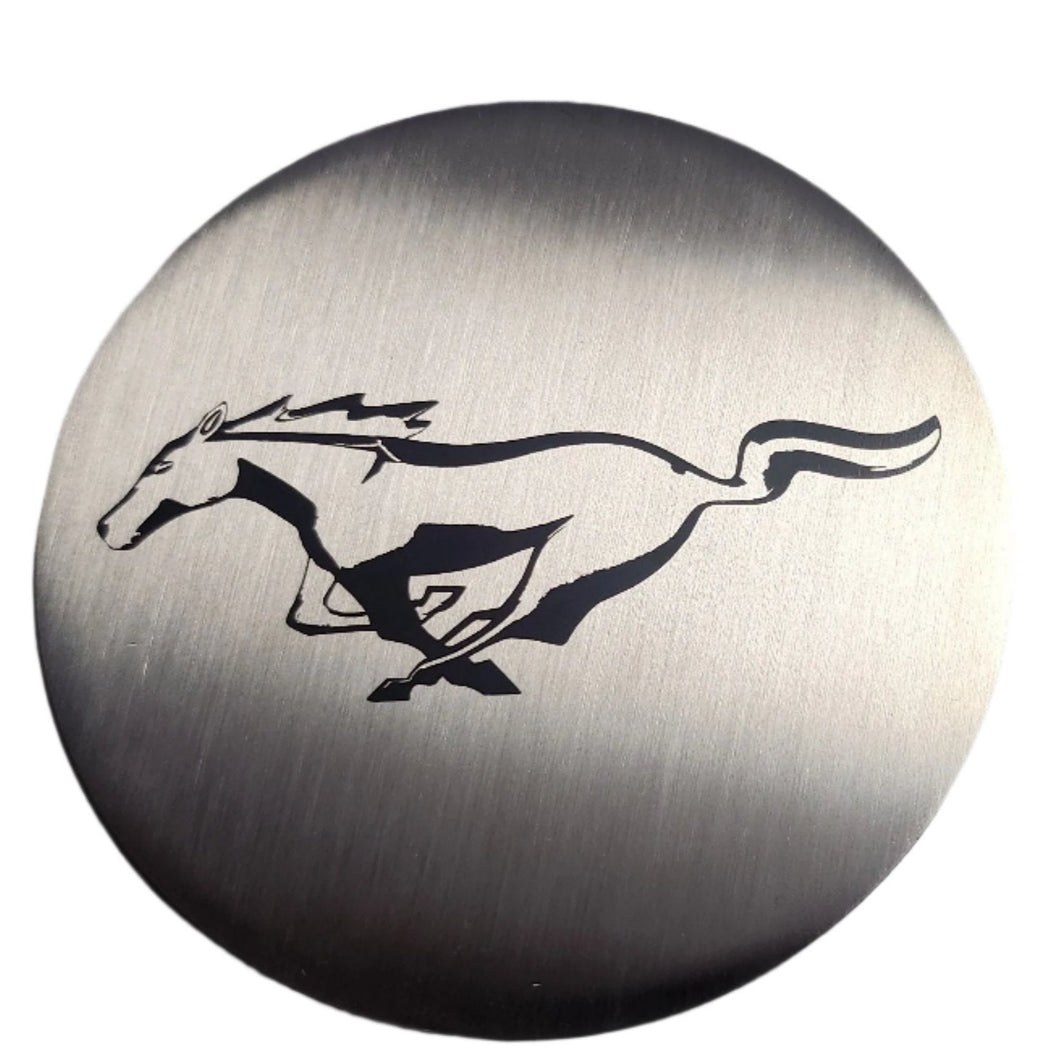 Mustang (15-23) Mustang Logo Brushed Metal Coasters Set