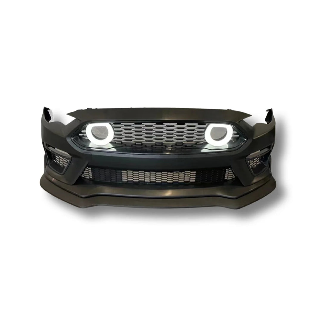 Mustang FN (18-23) Mach1 Style Front bumper w Halo Lights