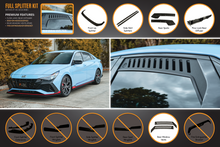 Load image into Gallery viewer, CN7 Elantra N Sedan 2021 Full Lip Splitter Set
