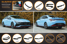 Load image into Gallery viewer, CN7 Elantra N Sedan 2021 Full Lip Splitter Set
