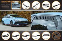 Load image into Gallery viewer, CN7 Elantra N Sedan 2021 Full Lip Splitter Set
