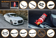 Load image into Gallery viewer, RS3 8V Sedan FL Full Lip Splitter Set
