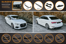 Load image into Gallery viewer, RS3 8V Sedan FL Full Lip Splitter Set
