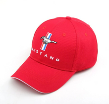 Load image into Gallery viewer, Mustang Classic Tribar Logo Cap - Red
