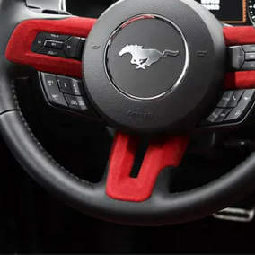 Mustang (2015-23) Alcantara Interior 5 piece bundle kit  - Red