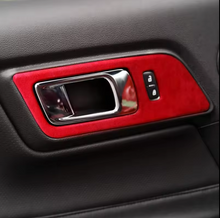 Load image into Gallery viewer, Mustang (2015-23) Alcantara Interior 5 piece bundle kit  - Red
