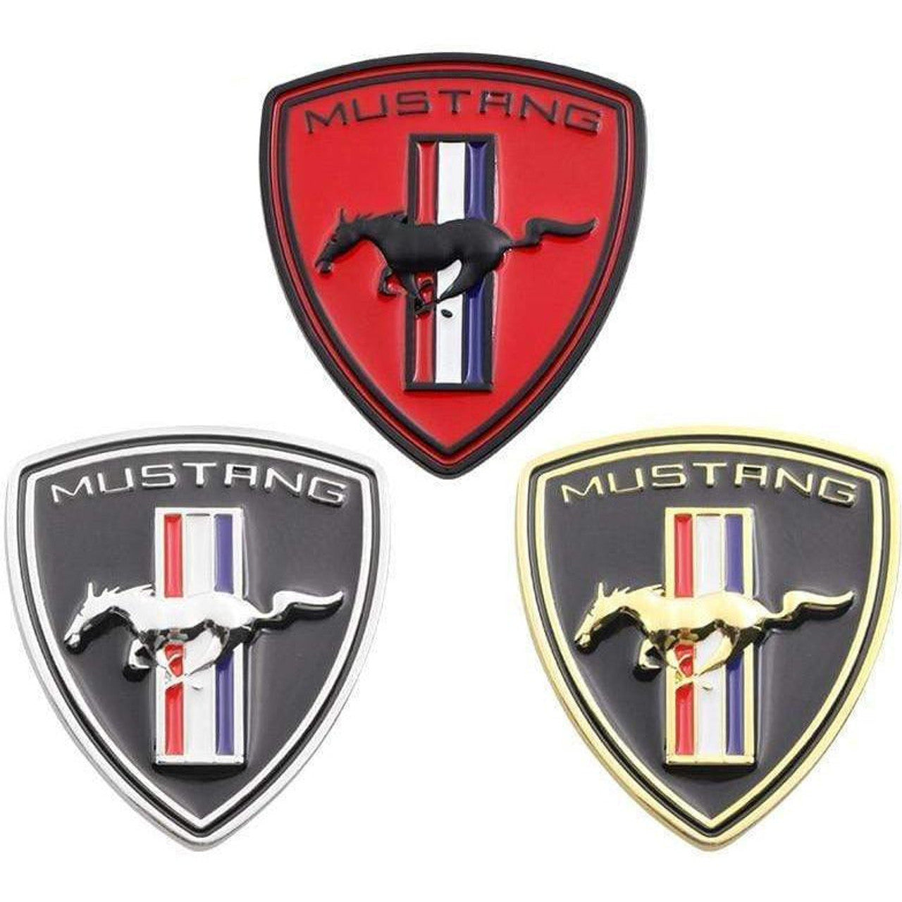 Ride2joy 1Pcs Personalized Modified 3D Metal Car Sticker Emblem Badge for  Ford Mustang for Red Mustang Logo Car Sticker Accessories : Amazon.in: Car  & Motorbike
