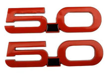 Load image into Gallery viewer, Mustang (15-23) 5.0 Red Metal Side Fender Badge Set
