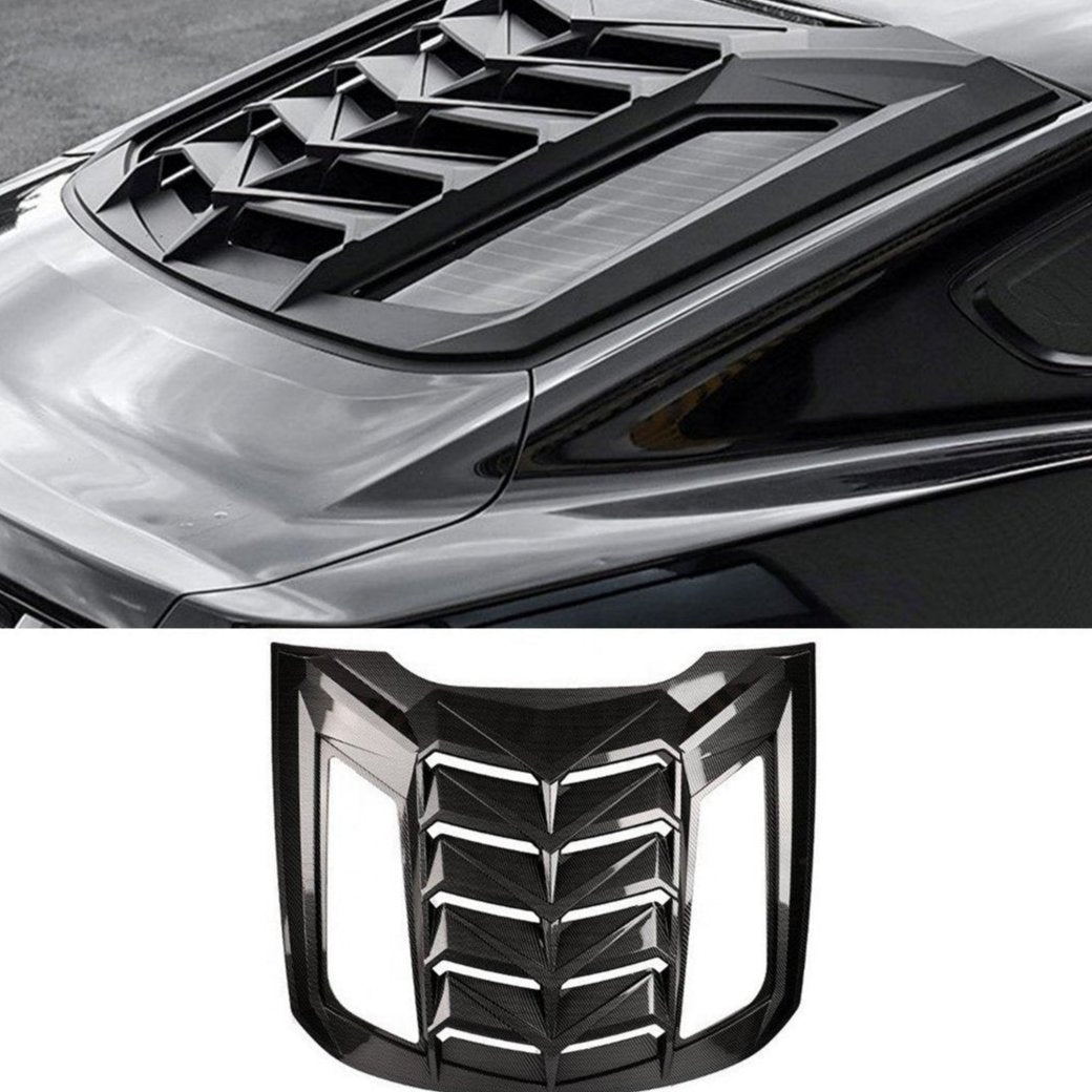 Mustang (15-23) Lambo Style Rear Louver - Gloss Black